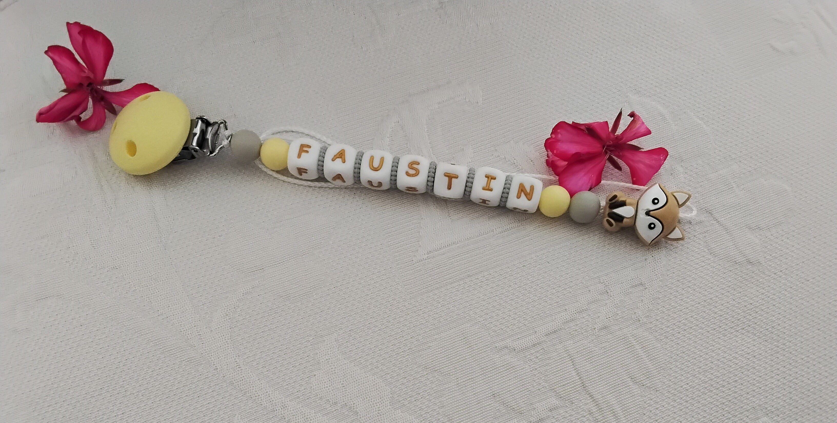 Attache tétine renard