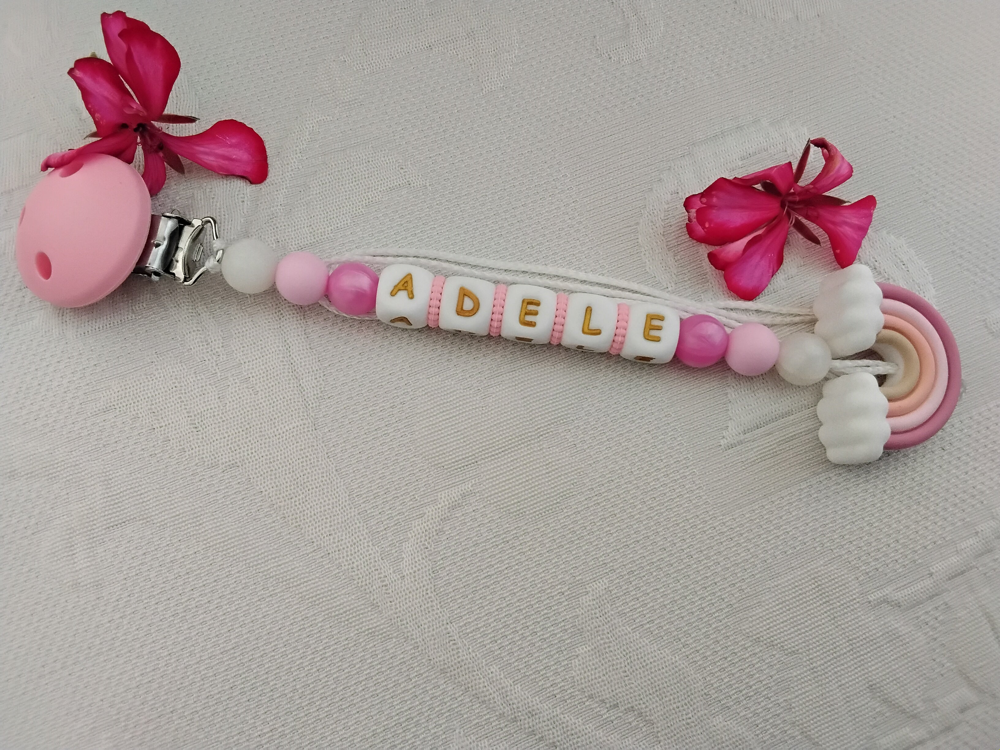 Attache tétine Arc-en-ciel
