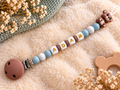 Attache tétine ourson argan